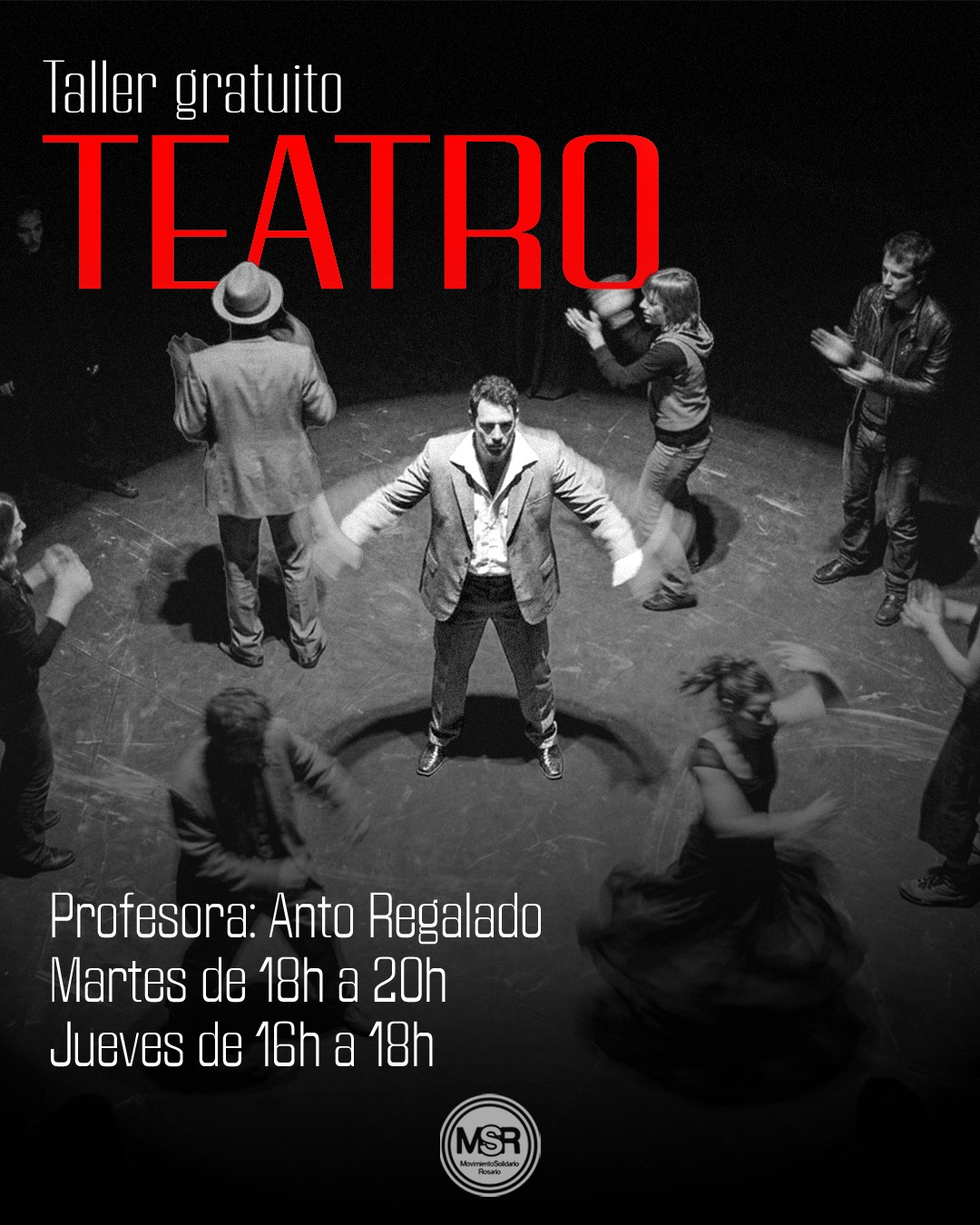 Lee más sobre el artículo Taller gratuito de Teatro en el Movimiento Solidario Rosario